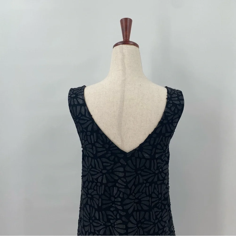 Plenty by Tracy Reese Black A-Line Floral Party Mini Dress Small‎ - Picture 5 of 10